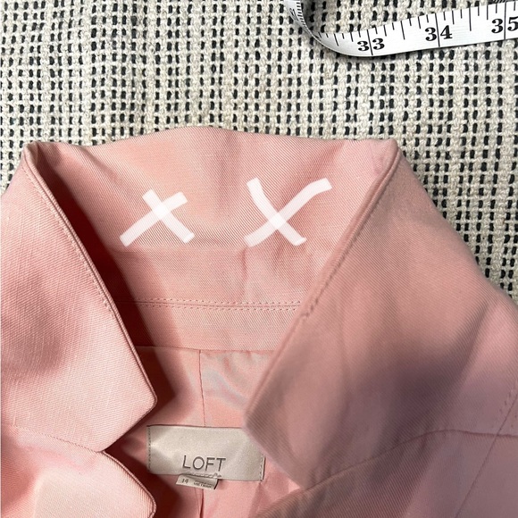 LOFT Women's Pink Blazer Suit Jacket - Picture 8 of 15